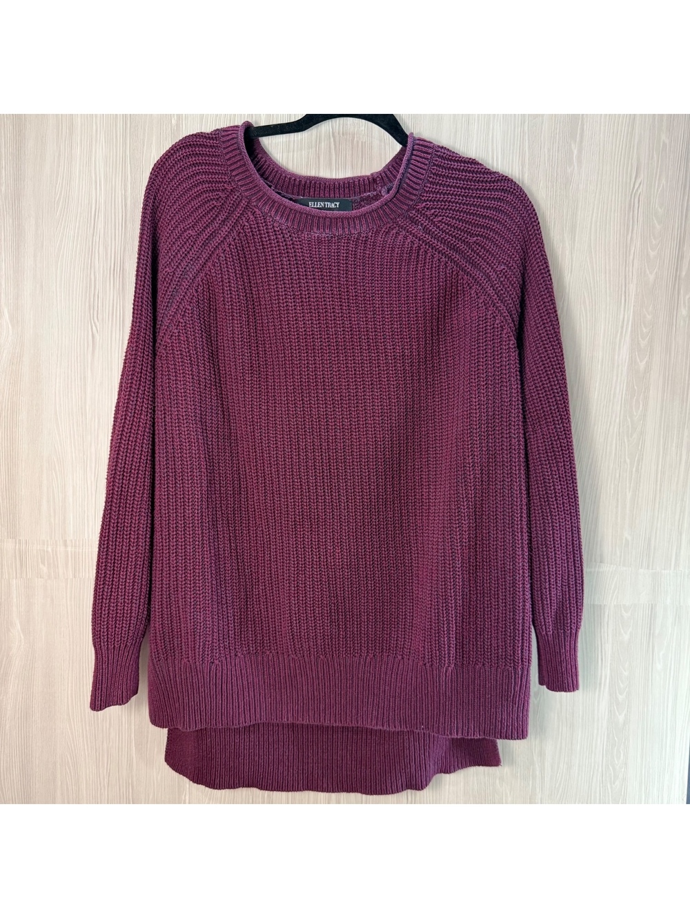 Women’s Size XL Purple Thick Knitted Sweater  (#0132)